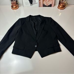 Banana Republic Black Wool Tailored Blazer | Size 8 | Classic Workwear